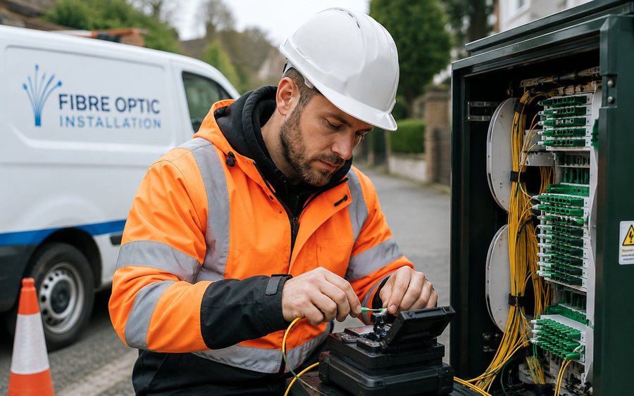 Fibre optic network installation