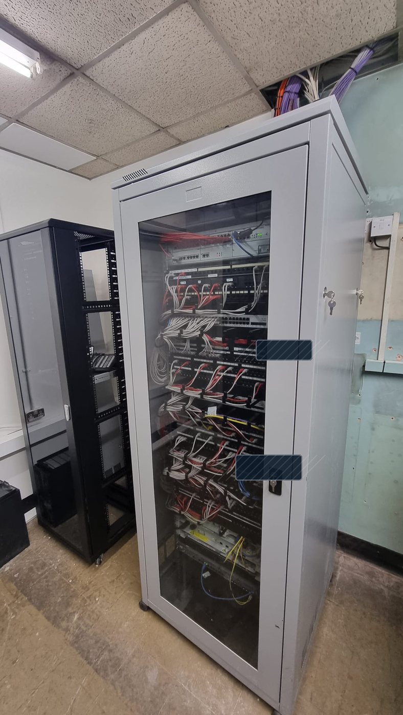 Legacy comms cabinet after rework